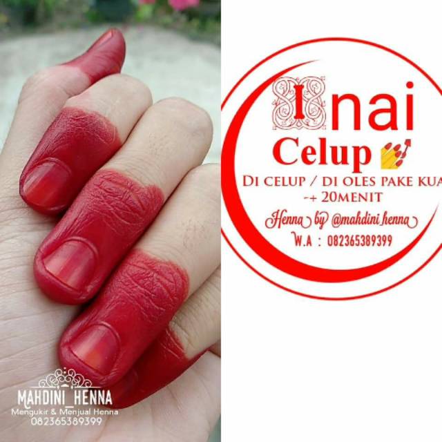Inai celup red