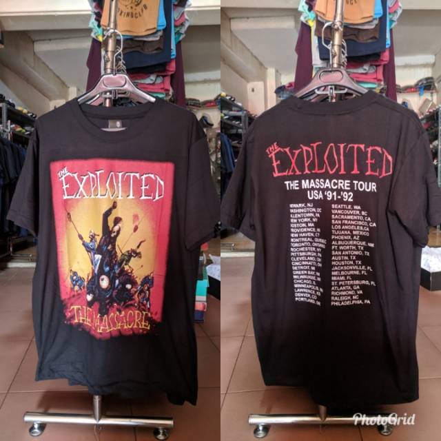 KAOS  BAND THE EXPLOITED BUILT  UP  Shopee Indonesia