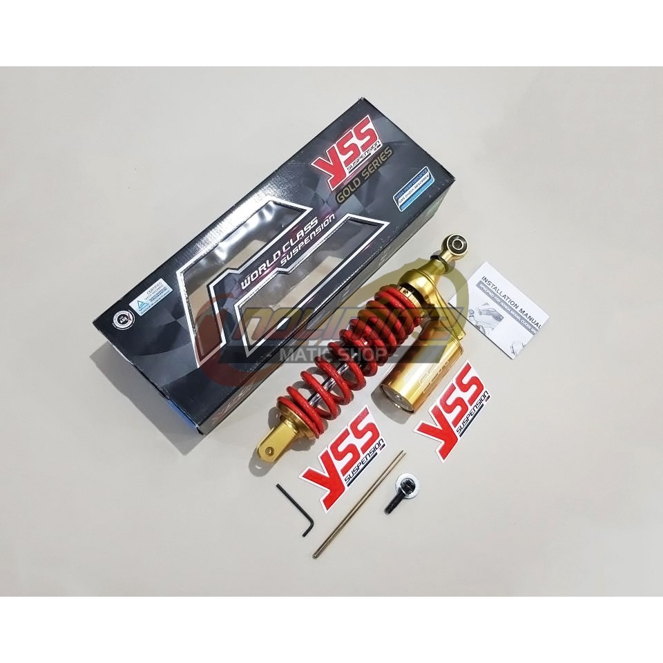 Shock YSS G Plus Smooth 4G Gold Series 330mm Honda Click Vario 125 150 Beat FI Scoopy FI