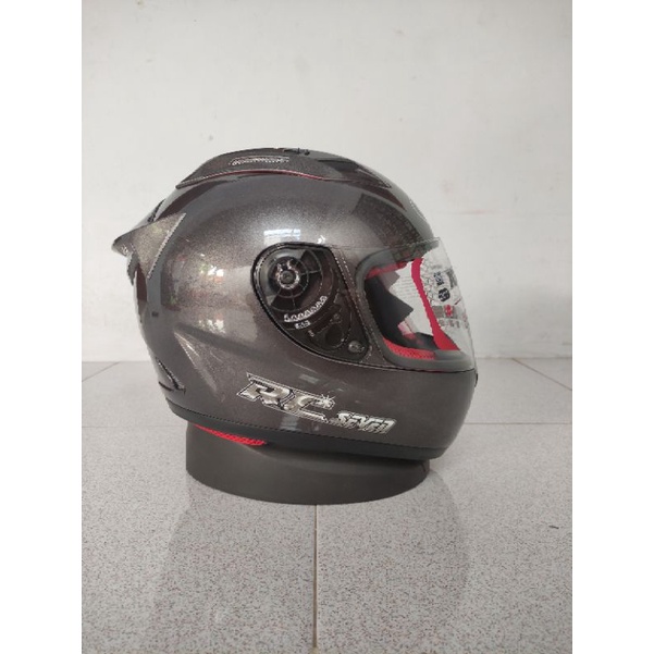 HELM KYT RC7 SOLID GUN METAL ORIGINAL helmet original termurah | HELM TOURING