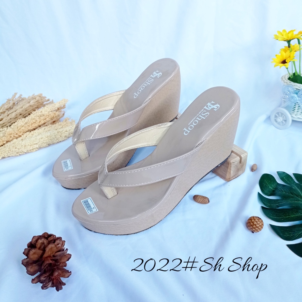 Sandal Wedges Wanita jepit Terbaru Sandal Wedges Wanita Original