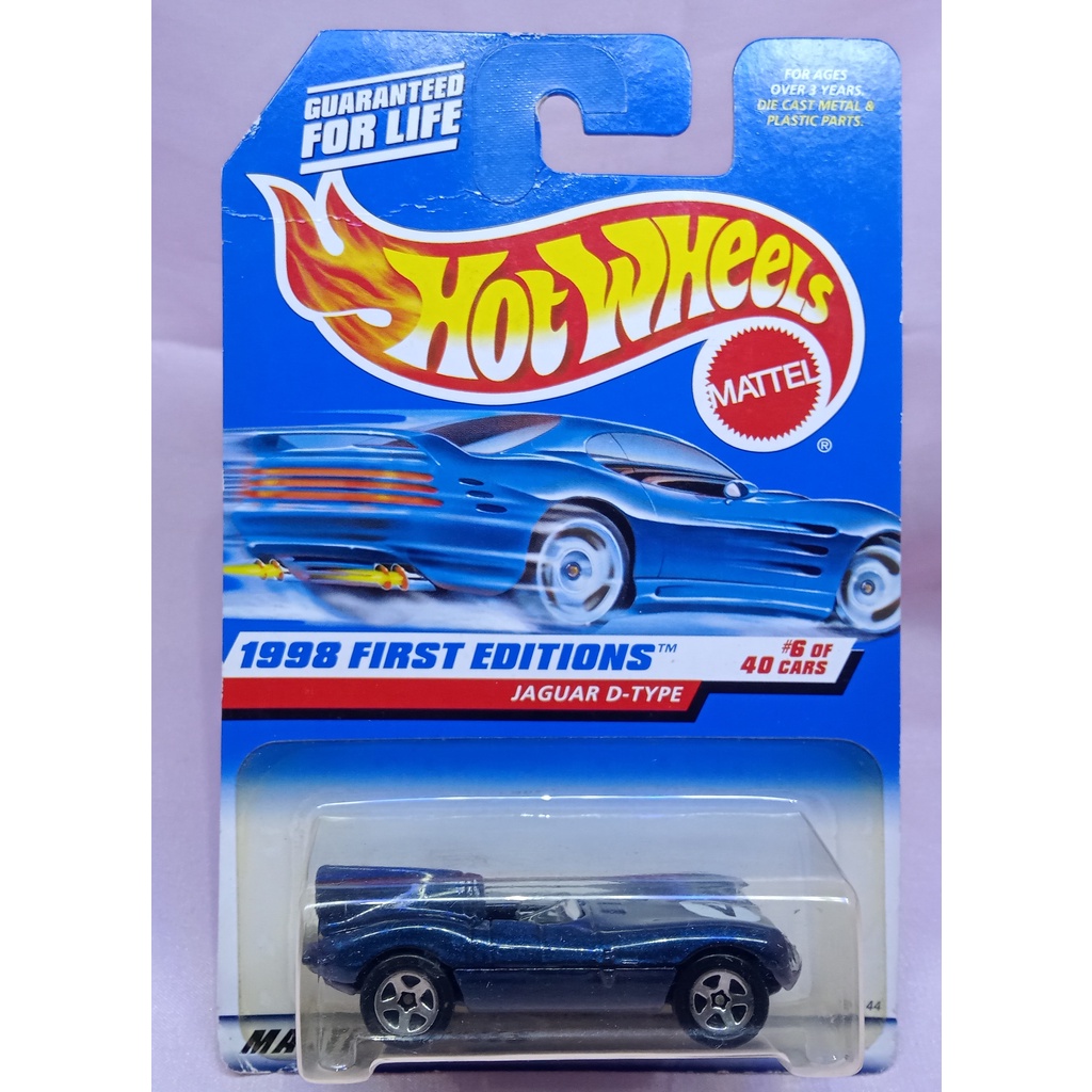 Diecast Hot Wheels Jaguar D-type Blue Card Murah Meriah