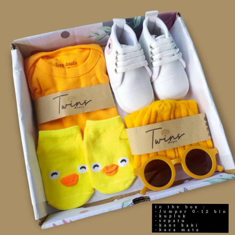 Hampers bayi/ hampers baby newbron / gift box / kado lahiran-Kuning 3