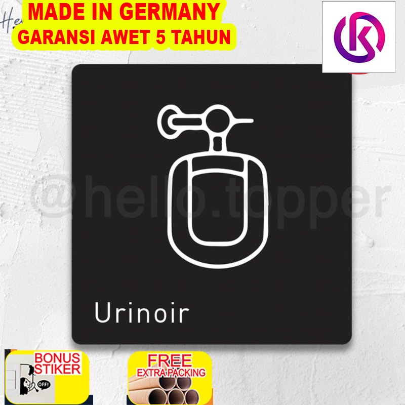 

Grosir Sign Akrilik Urinoir Toilet Print | Sign Board Akrilik | Sign UV Print - Hitam 10x10