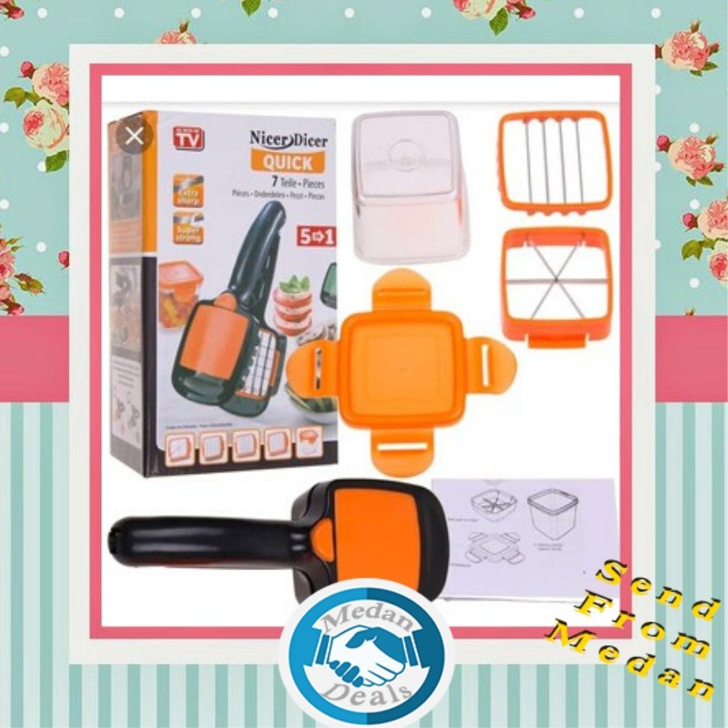NICER DICER QUICK alat pemotong sayuran dan buah kitchen NICER DICER QUICK alat pemotong sayuran dan buah kitchen
