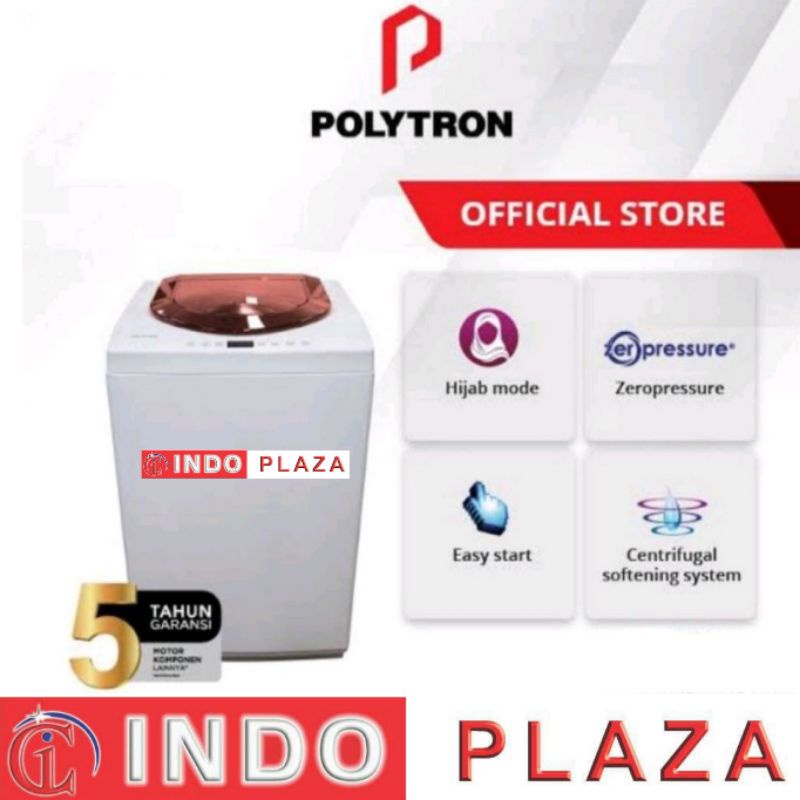 mesin cuci 1 tabung 8 kg / 8Kg POLYTRON PAW 80517