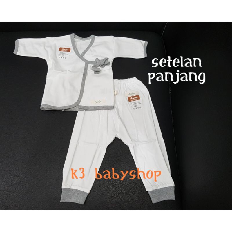 Setelan Panjang Aerilyn 0-3 bln 3-6 bln baju kimono bayi stelan piyama anak SNI