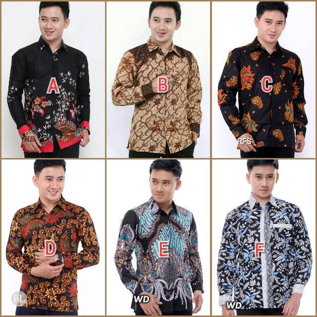 Kemeja Batik Pria Ppbtk07 Modern Lengan Panjang Kasual Modis Trendy Masa Kini M L Xl Asli Pekalongan