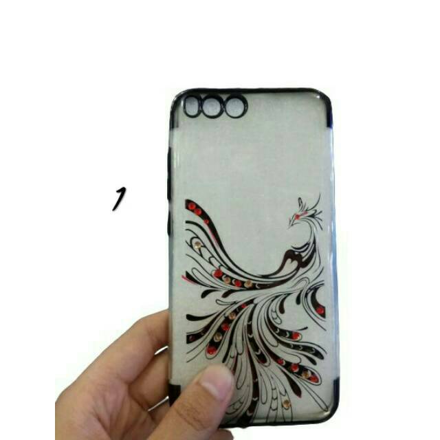 Softcase shinning chrome phoenix Mi6