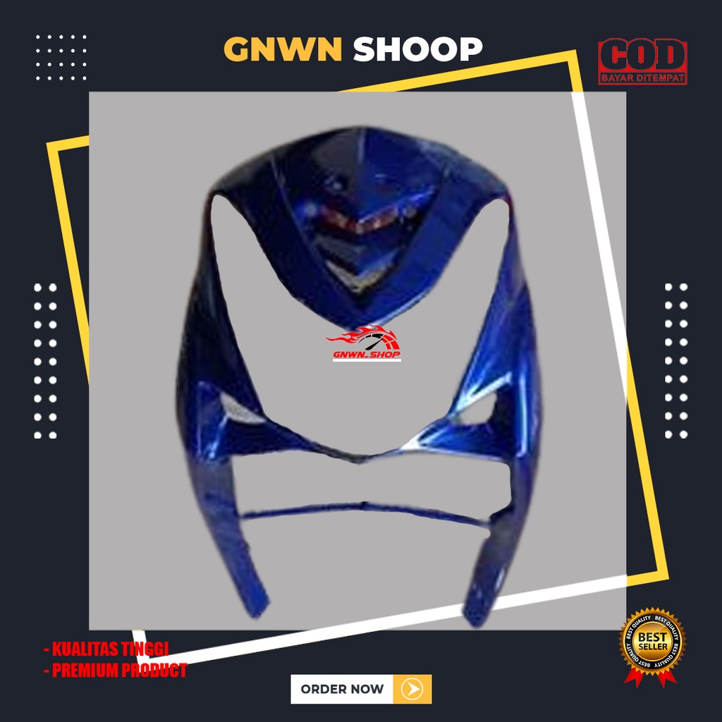NEW Cover Panel Tameng Dasi Depan Kap Yamaha Mio Soul lama Body Depan Mio Old Biru