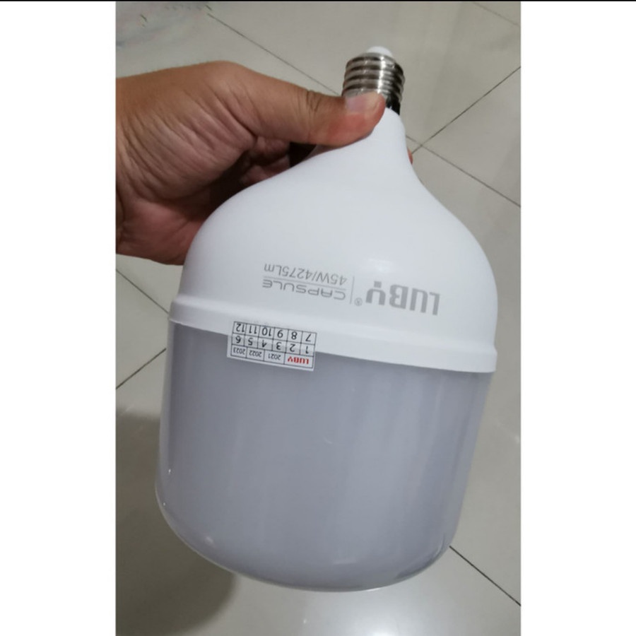 COD Lampu Led Kapsul Luby 45 Watt Cahaya Putih//Lampu Led Luby 45 Watt