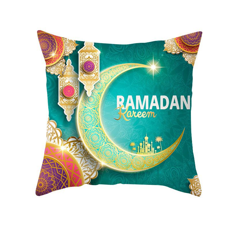 Utama Jakarta Baru - Sarung Bantal Sofa Edisi Ramadan Uk 45 x 45cm/Sarung Bantal Sofa Eid Mubarak/Sarung Bantal Kursi