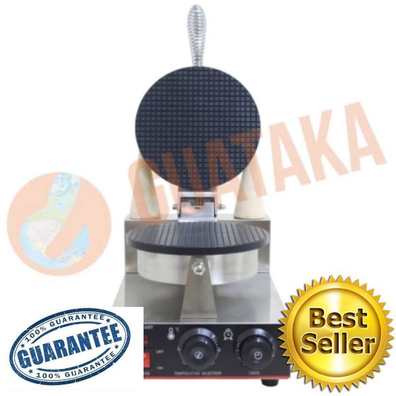 PROMO PENCETAK WAFFLE 1 PLATE CONE MAKER GUATAKA GTK110003-GARANSI RESMI