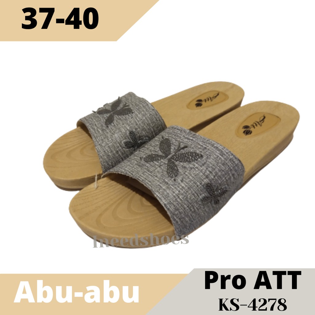 Sandal Wanita Selop Sendal Slop Wedges Flip Flop Cewek Full Karet Casual PRO ATT KS-4278