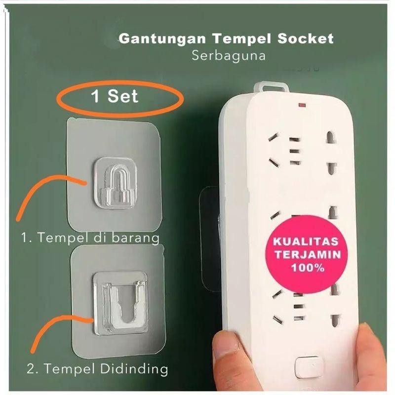 Gantungan tempel Hook set serbaguna