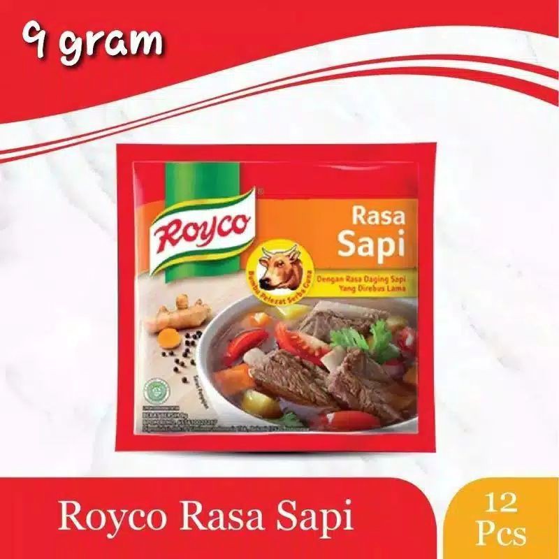 

bumbu masak Royco rasa sapi 12pcs 1 renteng