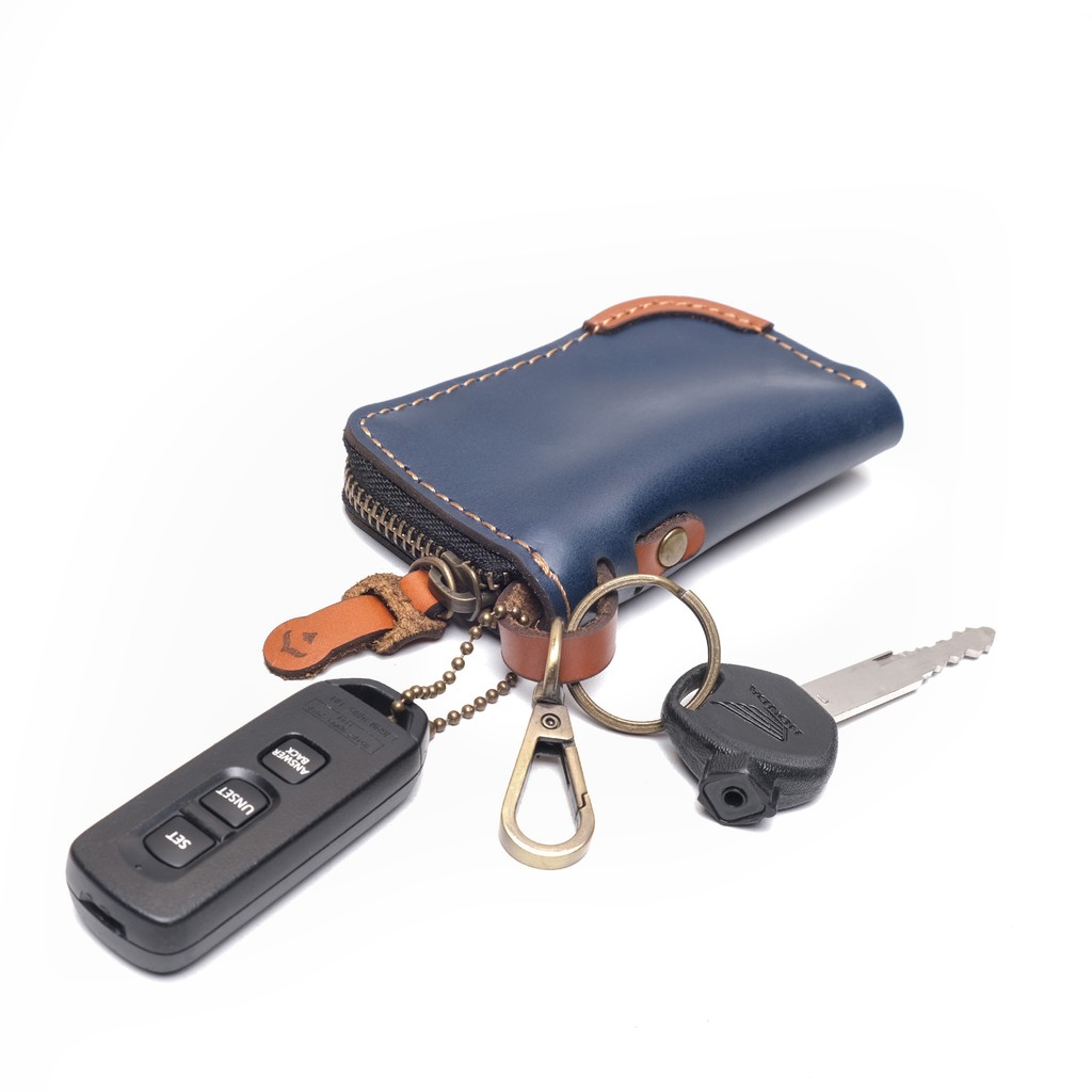 Dompet STNK kulit asli Motor Mobil Gantungan Kunci Keyless PKC1155