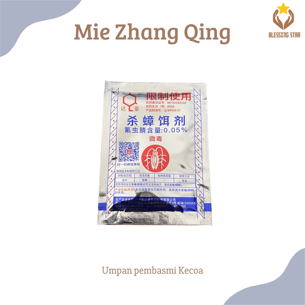 Racun kecoa mie zhang qing