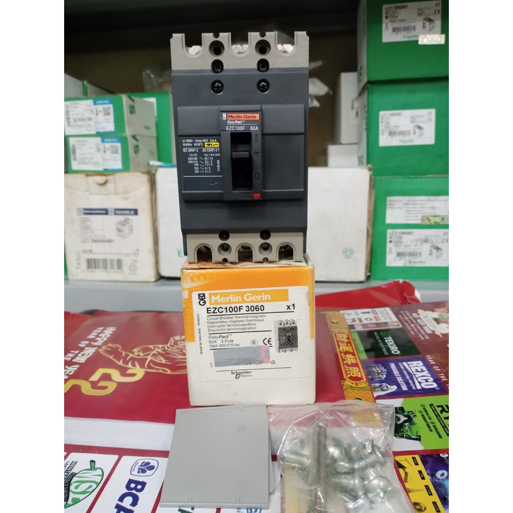 MERLIN GERIN MCCB  EZC 100F 3P 60A EZC100F3060