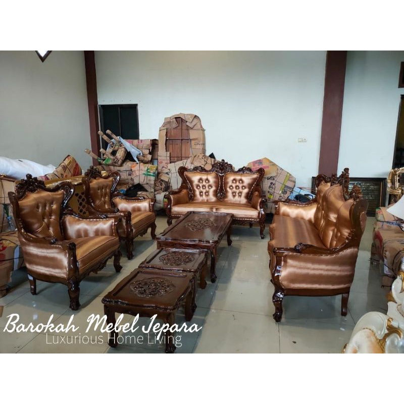 Sofa Jati kain bludru