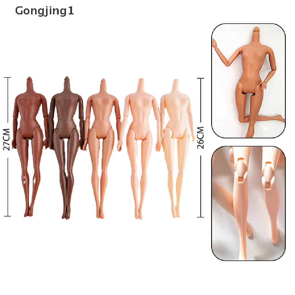 Gongjing1 Mainan Boneka Afrika 11 Sendi Dapat Digerakkan Kulit Hitam Untuk Hadiah Anak Perempuan