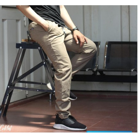 [TERLARIS] CELANA PANJANG PRIA UKURAN 27-38 PREMIUM QUALITY CHINOS SLIMFIT COWO SKINNY POLOS