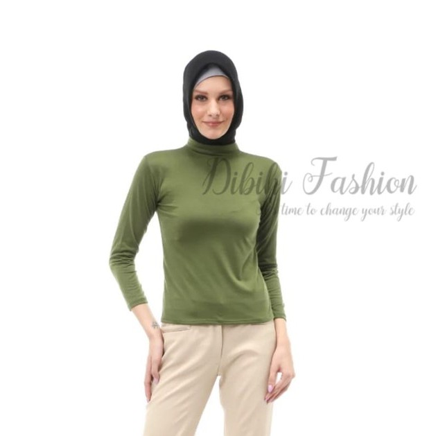 Manset Wanita | Manset Turtle Neck | Inner Kaos Wanita Lengan Panjang