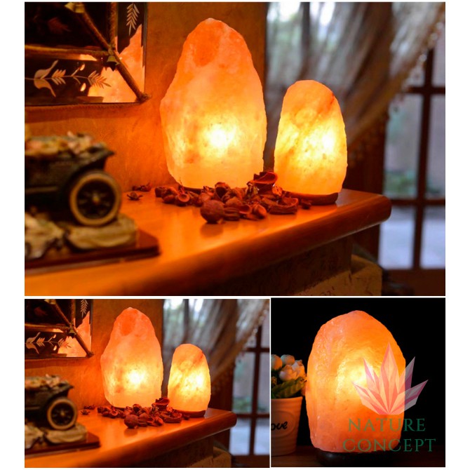 Himalayan Crystal Salt lamp - Lampu Kristal Garam Himalaya berat 7-8 KG