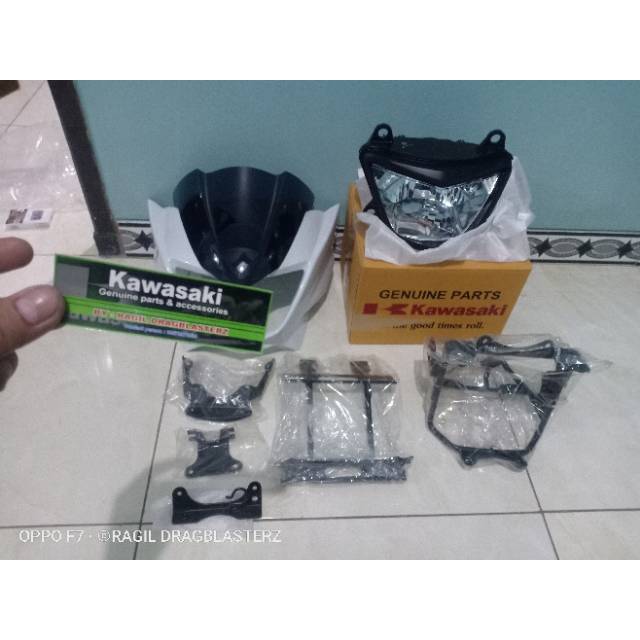 Batok barong ninja R fullset putih original kawasaki