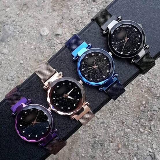 OSM - J148 Jam Tangan Wanita Magnet Tali Rantai / Arloji / Jam Analog / Jam Mewah-4