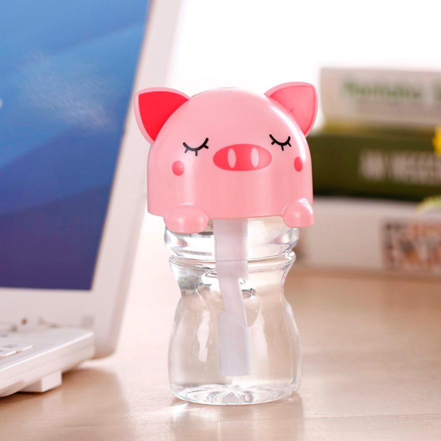 USB Mini Portable LED Cartoon Bottle Caps Humidifier 280ml