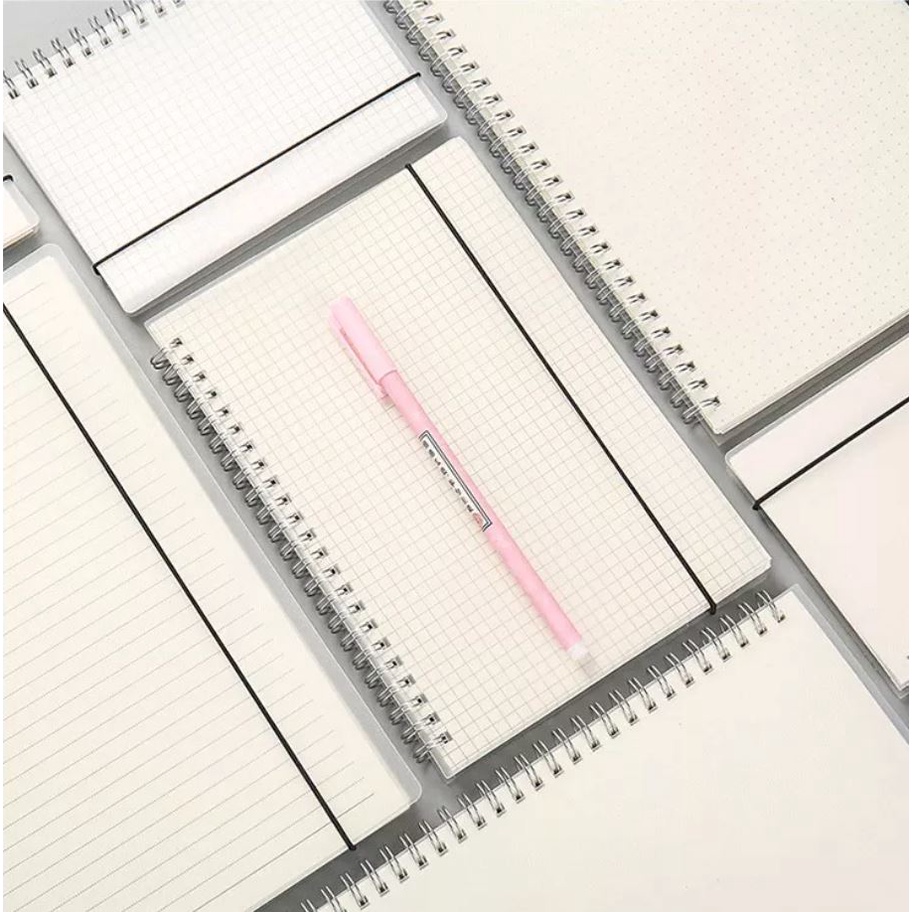 

GRET Notebook Buku Catatan Ring Spiral Transparent Plastic B5