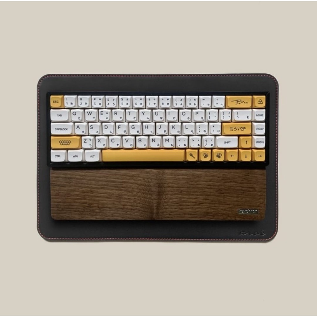 Alas Keyboard Mouse Kulit Sintetis / Leather Mouse Pad Komputer