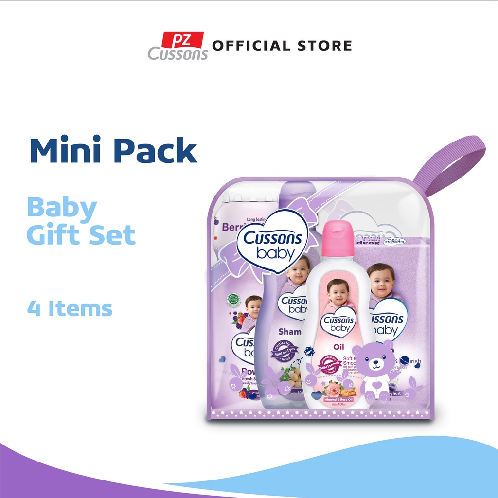 Cussons Baby Small / Medium Bag | Paket Perawatan Mandi Bayi Sabun Shampoo Telon Baby Oil Cotton Bud