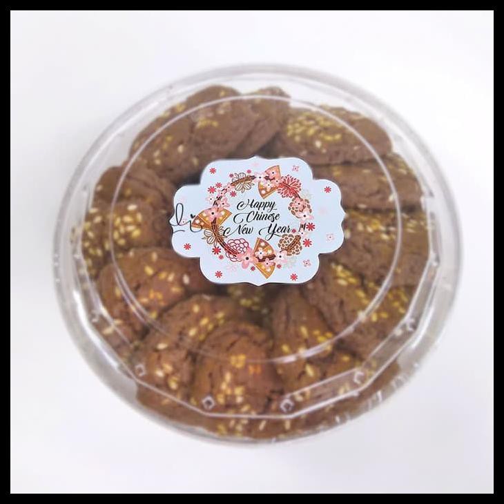 

(Scny01) Stiker Toples Dus Kue Kering Tema Imlek Gong Xi