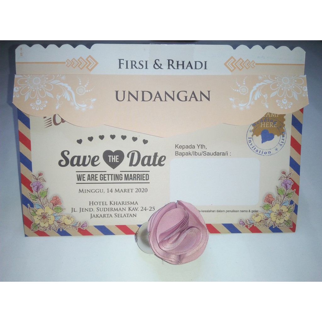 

Undangan tema amplop ZIE-34