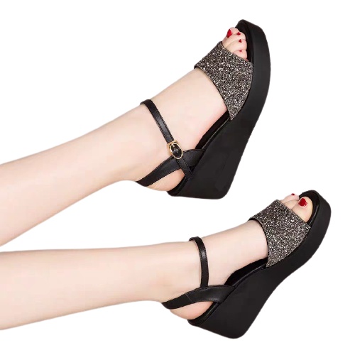 SD23 - Sandal Wedges Spon Tali Terlaris JN 04
