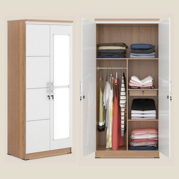 Lemari Pakaian Olympic EERO 2P / Lemari Pakaian 2 Pintu / Lemari Kayu