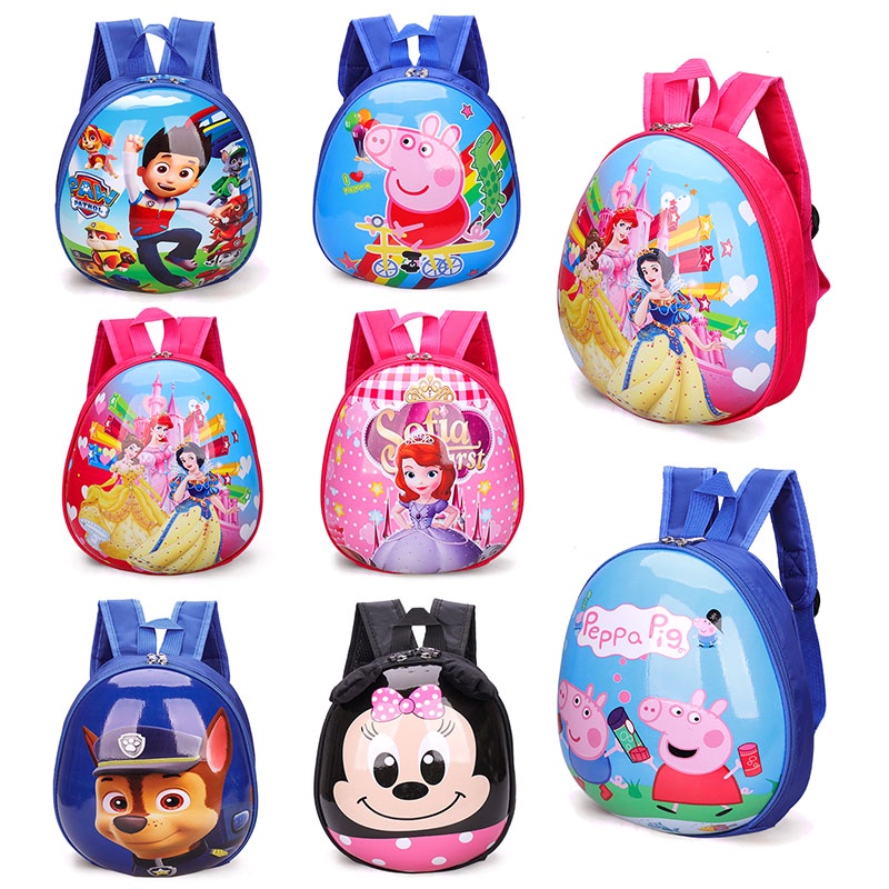 Khatinstore Tas Ransel Sekolah Anak Paud TK SD SMP SMA Unisex Laki laki Perempuan Karakter Lucu Motif Telur / backpack import / back to school / 483