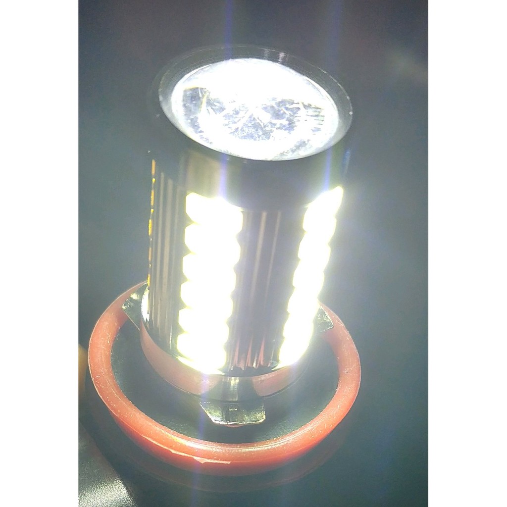 lampu bohlam foglamp BUMPER MOBIL led tipe SOKET H11 NYALA PUTIH