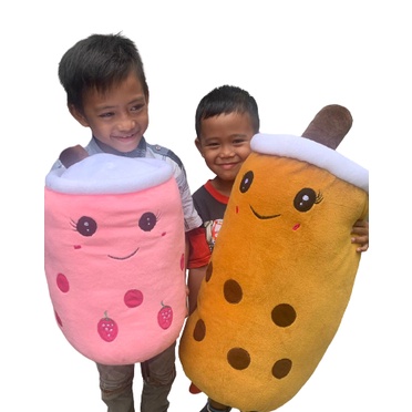 Boneka Boba Cangkir Milk Tea Jumbo Led Besar ukuran Galon dan Super Galon di Banjarmasin