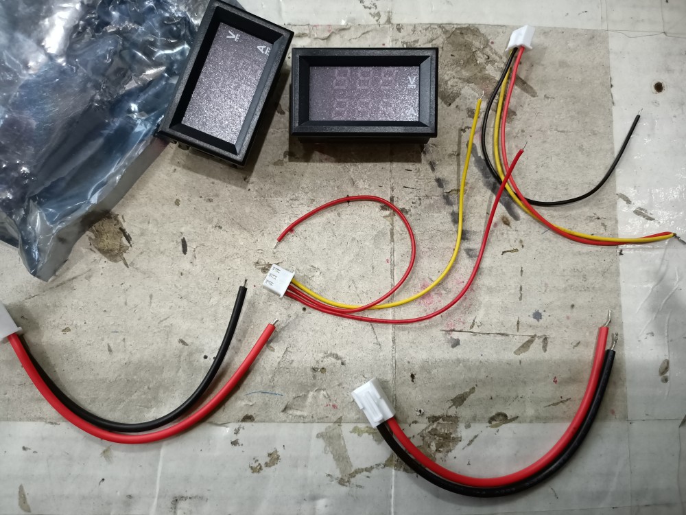 Voltmeter Ammeter Digital Dc 100v 10a Warna Biru + Merah