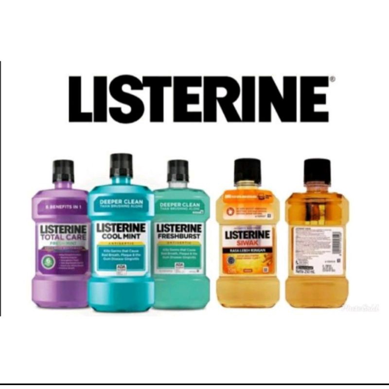 LISTERINE COOL MINT, FREAHBURST UKURAN 250ML(MEMBUAT NAPAS LEBIH SEGAR)