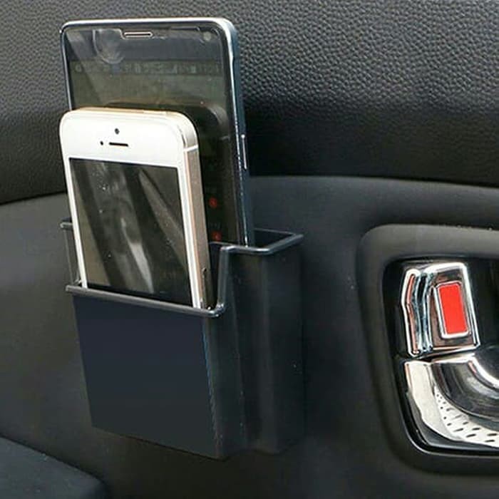 Phone Kotak Ganda Hp Wadah Kantong Handphone Mobil Car Organizer Box
