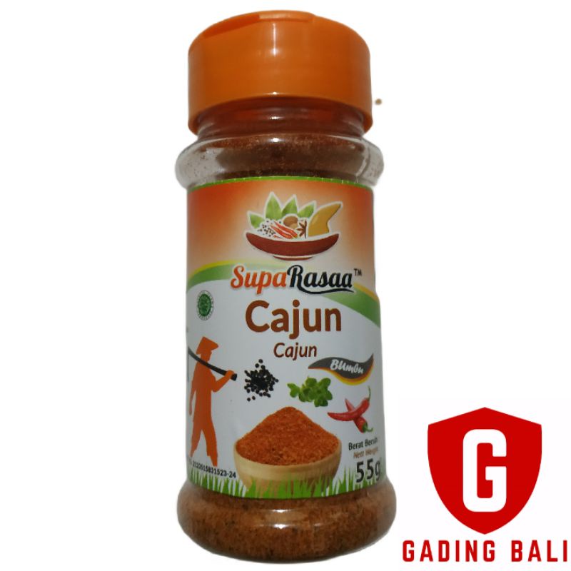 

Bumbu Cajun bubuk botol suparasa kemasan 55gr