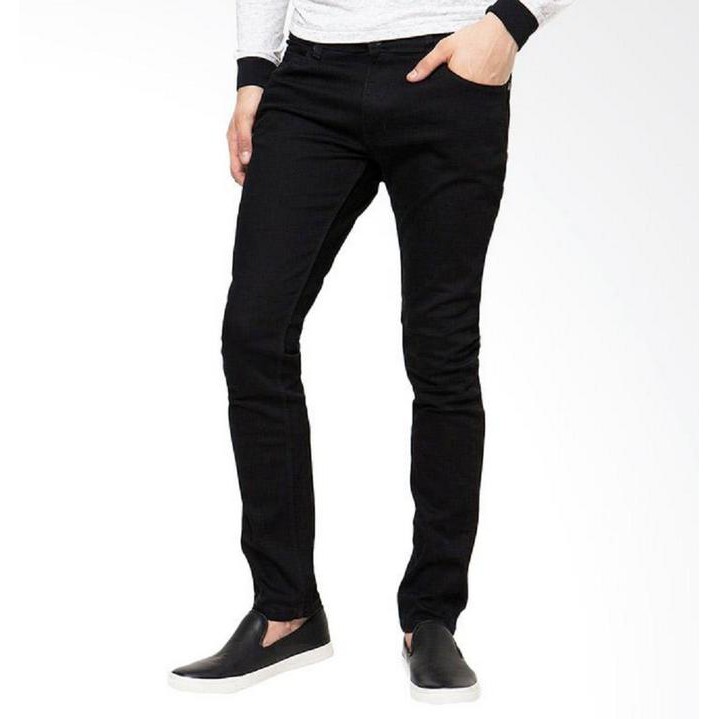 Sale Celana Jeans Hitam Skinny \\U002F Slimfit Panjang Pria - Dc - Levis - Lois - Terlaris