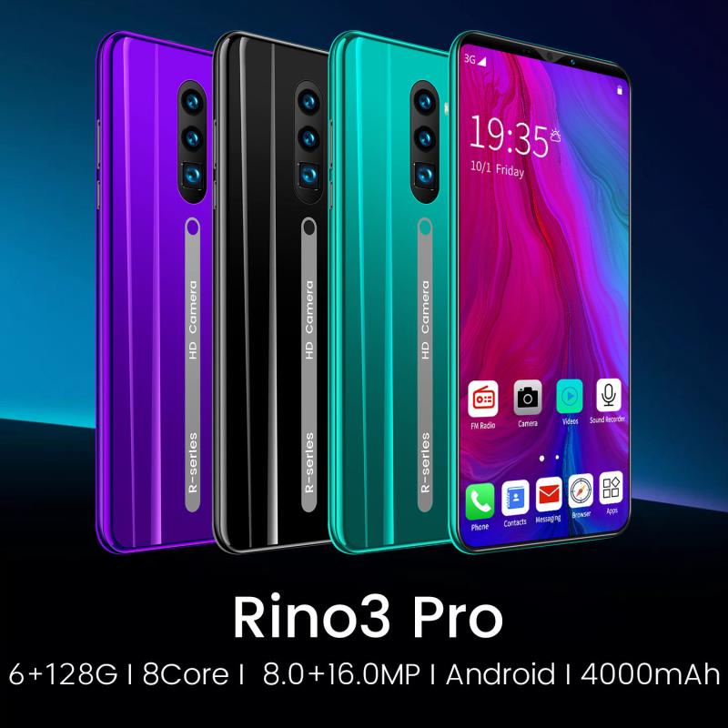 hp murah COD Pengiriman Lokal Pengiriman Cepat  Rino3 5.0 inch / Rino3 Pro 5.8 inch Android 9.0 6GB + 128G handphone murah kredit gift set+casing hp+headset  hp cicilan murah hp murah cuci gudang hp android murah  hp ram 2 gb murah hp oppo murah Black kad-2