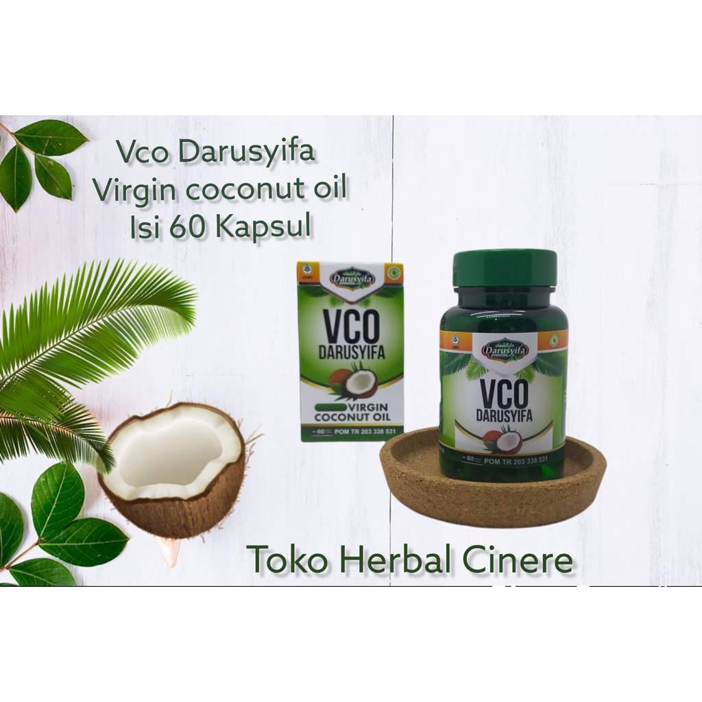 Kapsul Virgin coconut oil| VCO Darusyifa coconut oil 60kapsul
