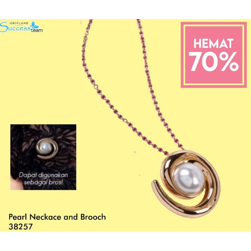 Kalung/Pearl Necklace and Brooch by Oriflame
