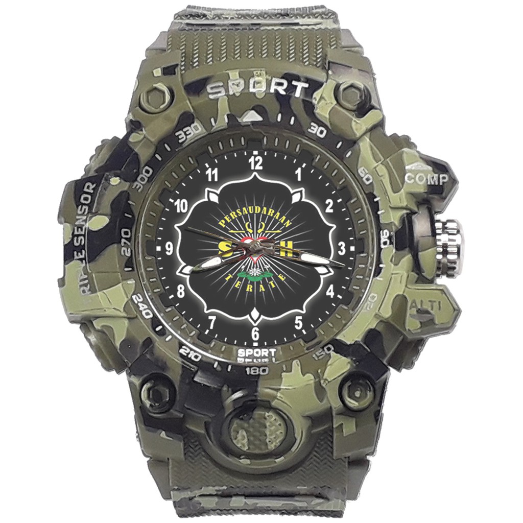 {Istimewa} Jam Tangan PERSAUDARAAN SETIA HATI TERATE - SH 9 Hijau Army Water Resistant